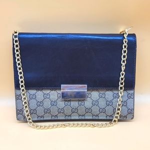 Authentic Gucci GG Monogram Clutch on Chain